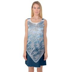 Frozen Heart Sleeveless Satin Nightdress