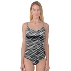 Grid Wire Mesh Stainless Rods Rods Raster Camisole Leotard  by Amaryn4rt