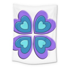 Light Blue Heart Images Medium Tapestry by Amaryn4rt
