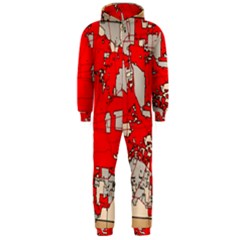 Map Of Franklin County Ohio Highlighting Columbus Hooded Jumpsuit (Men) 