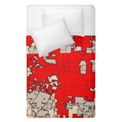 Map Of Franklin County Ohio Highlighting Columbus Duvet Cover Double Side (Single Size)