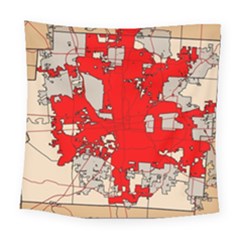 Map Of Franklin County Ohio Highlighting Columbus Square Tapestry (Large)