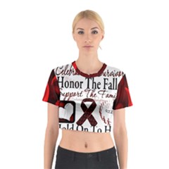 Sickle Cell Is Me Cotton Crop Top by shawnstestimony