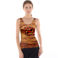 Orange Seamless Psychedelic Pattern Tank Top by Amaryn4rt