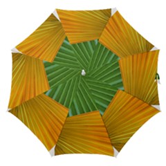 Pattern Colorful Palm Leaves Straight Umbrellas by Amaryn4rt