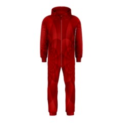 Psychedelic Art Red  Hi Tech Hooded Jumpsuit (kids)