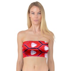 Red Bee Hive Bandeau Top by Amaryn4rt