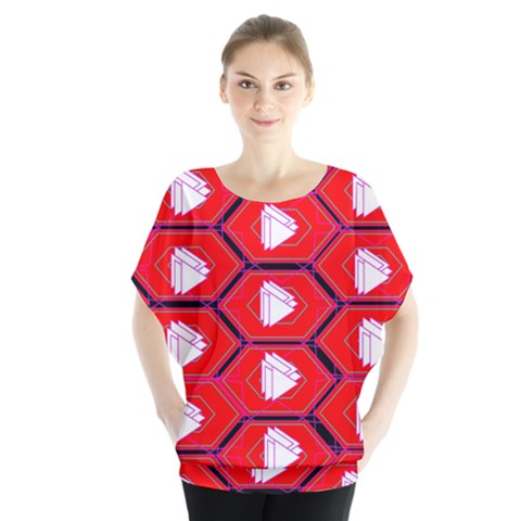 Red Bee Hive Blouse by Amaryn4rt