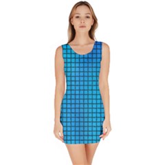 Seamless Blue Tiles Pattern Sleeveless Bodycon Dress by Amaryn4rt
