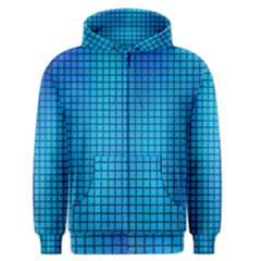 Seamless Blue Tiles Pattern Men s Zipper Hoodie by Amaryn4rt