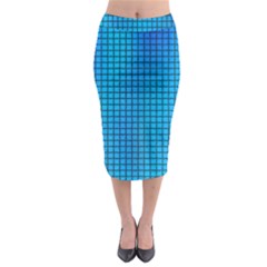 Seamless Blue Tiles Pattern Midi Pencil Skirt by Amaryn4rt