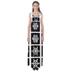 Snowflakes Exemplifies Emergence In A Physical System Empire Waist Maxi Dress by Amaryn4rt