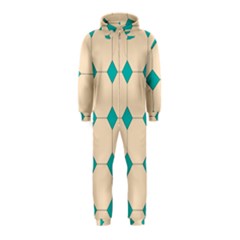 Tile Pattern Wallpaper Background Hooded Jumpsuit (kids)