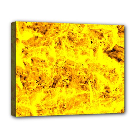 Yellow Abstract Background Deluxe Canvas 20  X 16  