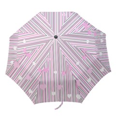 Pink Love Folding Umbrellas by Valentinaart
