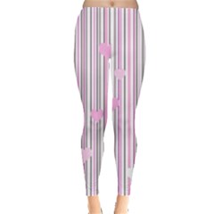 Pink Love Leggings  by Valentinaart