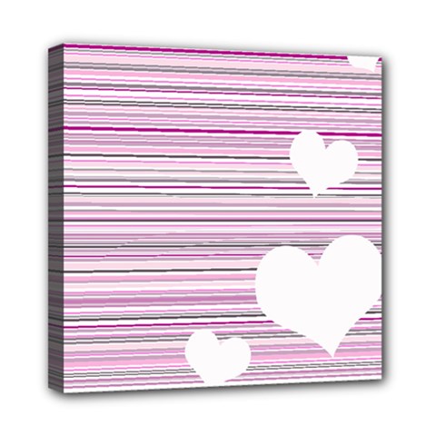 Pink Valentines Day Design Mini Canvas 8  X 8 