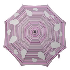 Pink Valentines Day Design Hook Handle Umbrellas (large)