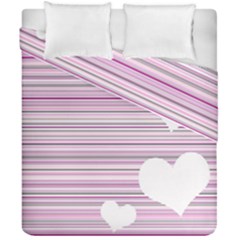 Pink Valentines Day Design Duvet Cover Double Side (california King Size)