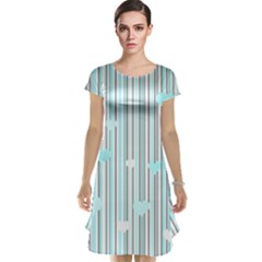 Cyan Love Cap Sleeve Nightdress