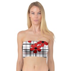 Cute Floral Desing Bandeau Top