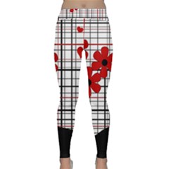 Cute Floral Desing Classic Yoga Leggings by Valentinaart