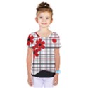 Cute floral desing Kids  One Piece Tee View1