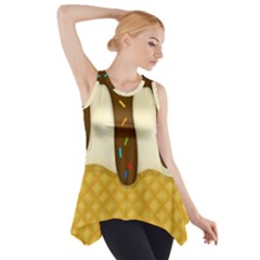 Ice Cream Zoom Side Drop Tank Tunic