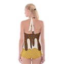 Ice cream zoom Boyleg Halter Swimsuit  View2