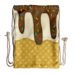 Ice Cream Zoom Drawstring Bag (large)