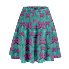 Peace And Freedom Over The Sea Of Softness High Waist Skirt