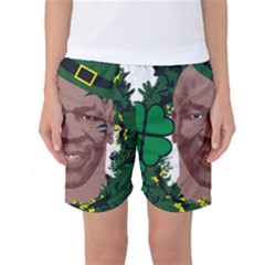 Kith Me I m Irith, Mike Tyson St Patrick s Day Design Women s Basketball Shorts by twistedimagetees