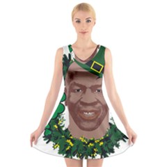 Kith Me I m Irith, Mike Tyson St Patrick s Day Design V-neck Sleeveless Skater Dress by twistedimagetees