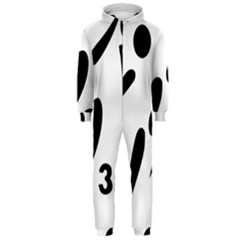 3 On 3 Basketball Pictogram Hooded Jumpsuit (men)  by abbeyz71