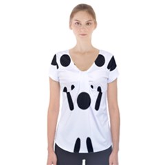 Air Sports Pictogram Short Sleeve Front Detail Top by abbeyz71