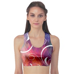 Brushes Chevron Sports Bra