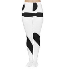 Archery (compound) Pictogram Women s Tights by abbeyz71