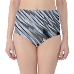 Abstract Background Geometry Block High-waist Bikini Bottoms by Amaryn4rt