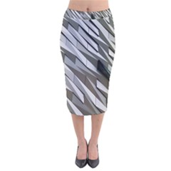 Abstract Background Geometry Block Velvet Midi Pencil Skirt by Amaryn4rt