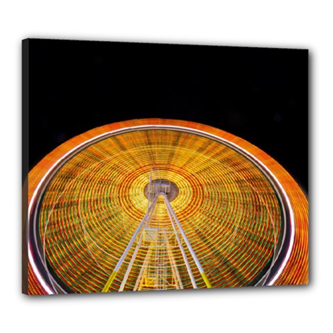 Abstract Blur Bright Circular Canvas 24  x 20 