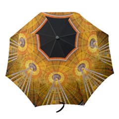 Abstract Blur Bright Circular Folding Umbrellas