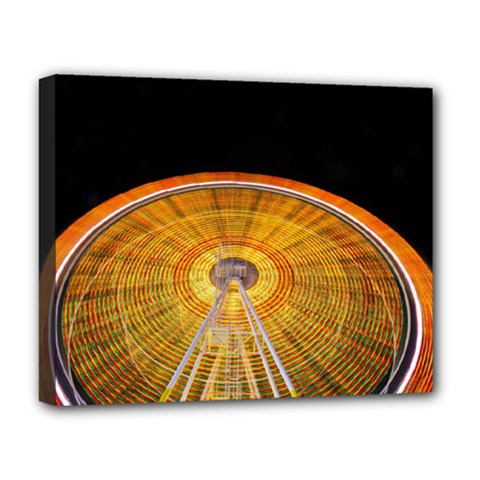 Abstract Blur Bright Circular Deluxe Canvas 20  x 16  
