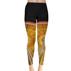 Abstract Blur Bright Circular Leggings 