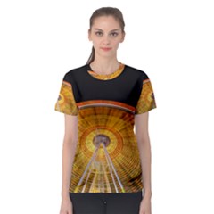 Abstract Blur Bright Circular Women s Sport Mesh Tee