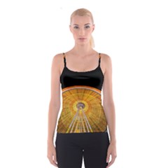 Abstract Blur Bright Circular Spaghetti Strap Top