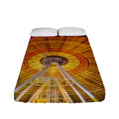 Abstract Blur Bright Circular Fitted Sheet (Full/ Double Size)