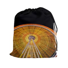 Abstract Blur Bright Circular Drawstring Pouches (XXL)