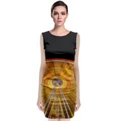 Abstract Blur Bright Circular Classic Sleeveless Midi Dress