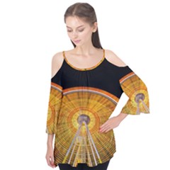 Abstract Blur Bright Circular Flutter Tees