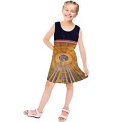 Abstract Blur Bright Circular Kids  Tunic Dress